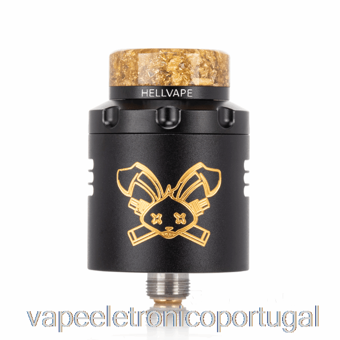 Vape Eletrônico Hellvape Dead Coelho V3 24mm Rda Ouro Preto